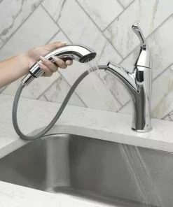 Tuscany® Barstow One-Handle Pull-Out Chrome Kitchen Faucet - Modern Design, Durable Finish 10 Tuscany® Barstow One-Handle Pull-Out Chrome Kitchen Faucet - Modern Design, Durable Finish -Tuscany Shop 903 10515CH Lifestyle Spray