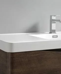 Fresca Tuscany 47"W Rosewood Wall Hung Vanity with White Acrylic Top & Integrated Rectangular Bowl & Medicine Cabinet 13 Fresca Tuscany 47"W Rosewood Wall Hung Vanity with White Acrylic Top & Integrated Rectangular Bowl & Medicine Cabinet -Tuscany Shop FVN9048RW 6