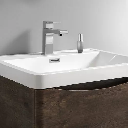 Fresca Tuscany 24"W X 19"D Rosewood Vanity with White Acrylic Top & Integrated Rectangular Bowl & Medicine Cabinet 8 Fresca Tuscany 24"W X 19"D Rosewood Vanity with White Acrylic Top & Integrated Rectangular Bowl & Medicine Cabinet - Image 8