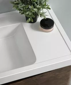 Fresca Tuscany 39.5"W Rosewood Vanity with White Acrylic Top & Integrated Rectangular Bowl -Tuscany Shop FVN9140RW 5