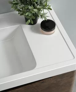 Fresca Tuscany 47"W Rosewood Vanity with White Acrylic Top & Integrated Rectangular Bowl, Includes Medicine Cabinet 15 Fresca Tuscany 47"W Rosewood Vanity with White Acrylic Top & Integrated Rectangular Bowl, Includes Medicine Cabinet -Tuscany Shop FVN9148RW 7