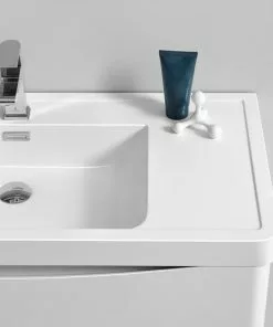 Fresca Tuscany 47"W x 19"D Glossy White Bathroom Vanity Set with Acrylic Top & Integrated Rectangular Bowl 15 Fresca Tuscany 47"W x 19"D Glossy White Bathroom Vanity Set with Acrylic Top & Integrated Rectangular Bowl -Tuscany Shop FVN9148WH 7