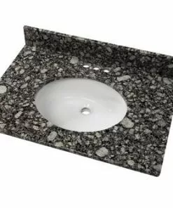 Tuscany® 31"W x 22"D Ice Diamond Granite Vanity Top with Oval Undermount Bowl - Premium Bathroom Upgrade