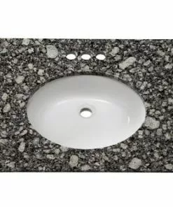 Tuscany® 31"W x 22"D Ice Diamond Granite Vanity Top with Oval Undermount Bowl - Premium Bathroom Upgrade 11 Tuscany® 31"W x 22"D Ice Diamond Granite Vanity Top with Oval Undermount Bowl - Premium Bathroom Upgrade -Tuscany Shop ICED31224 6079412 3