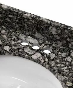 Tuscany® 49"W X 22"D Ice Diamond Granite Vanity Top with Oval Undermount Bowl - Elegant Bathroom Upgrade 11 Tuscany® 49"W X 22"D Ice Diamond Granite Vanity Top with Oval Undermount Bowl - Elegant Bathroom Upgrade -Tuscany Shop ICED49224 6079415 7