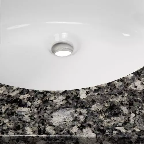 Tuscany® 61"W X 22"D Ice Diamond Granite Bathroom Vanity Top with Oval Undermount Bowls 7 Tuscany® 61"W X 22"D Ice Diamond Granite Bathroom Vanity Top with Oval Undermount Bowls - Image 7