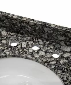 Tuscany® 61"W X 22"D Ice Diamond Granite Bathroom Vanity Top with Oval Undermount Bowls 11 Tuscany® 61"W X 22"D Ice Diamond Granite Bathroom Vanity Top with Oval Undermount Bowls -Tuscany Shop ICED612282B 6079420 7