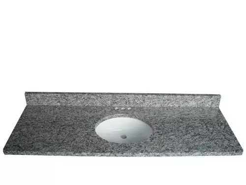 Tuscany® 61"W x 22"D Night Dive Granite Vanity Top with Oval Undermount Bowl | Premium Bathroom Vanity Top 1 Tuscany® 61"W x 22"D Night Dive Granite Vanity Top with Oval Undermount Bowl | Premium Bathroom Vanity Top