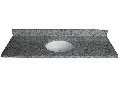 Tuscany® 61"W x 22"D Night Dive Granite Vanity Top with Oval Undermount Bowl - Premium Bathroom Upgrade 1 Tuscany® 61"W x 22"D Night Dive Granite Vanity Top with Oval Undermount Bowl - Premium Bathroom Upgrade