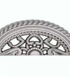 Buck Snort™ Tuscany 3" (76mm) Satin Nickel Cabinet Pull - Elegant Cup Design