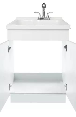 Tuscany® 24"W X 21-1/2"D White Cabinet with ABS Laundry/Utility Tub & Faucet 5 Tuscany® 24"W X 21-1/2"D White Cabinet with ABS Laundry/Utility Tub & Faucet - Image 5