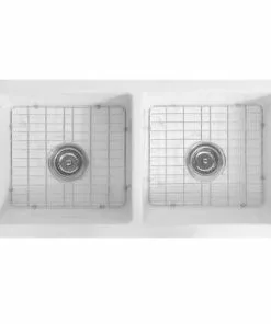Tuscany® Farmhouse/Apron Front White Ceramic Double Bowl Kitchen Sink | Durable & Stylish Design -Tuscany Shop alttop